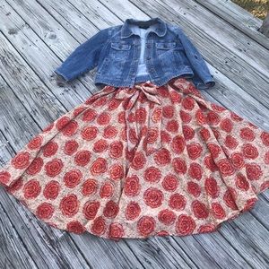 New flare skirt w/bow XL